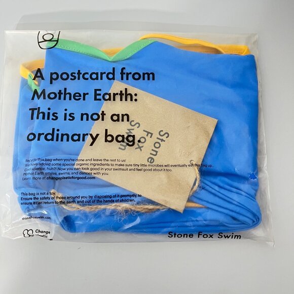 Stone Fox Swim Ibiza Top Apple Mint Tranquil Size L NEW - Picture 2 of 3